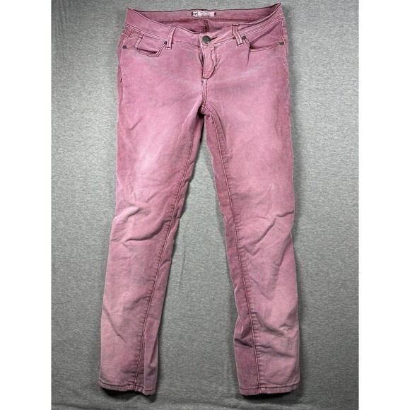 Free People Washed Pink Rose‎ Womens Corduroy Ankle Pants Waist 25 - Picture 2 of 7